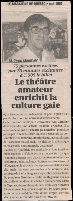 Le Magaizine de Qubec (mai 1997)