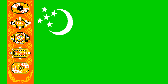 [Big Flag of Turkmenistan]