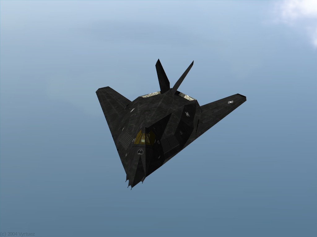 L'avion furtif F-117A