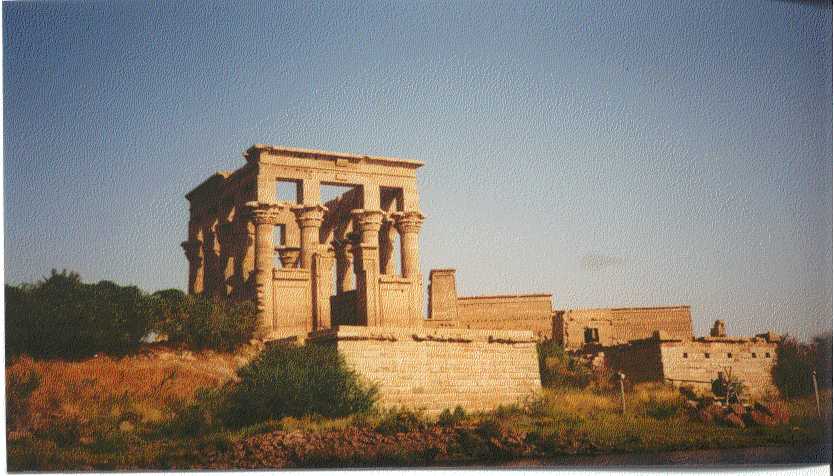 Vue de l'le de Philae et du temple d'Isis