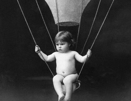 baby in a balloon
