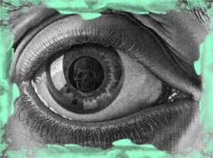 M.C. Escher-Eye-1946 mezzotint