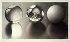 M.C. Escher-Three Spheres II-1946