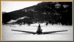 Mars 1942: Bf109 E4 de Wennekers sur la rivière Hallidal près de Nesbyen