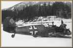 Mars 1942: Bf109 E4 de Wennekers sur la rivière Hallidal près de Nesbyen