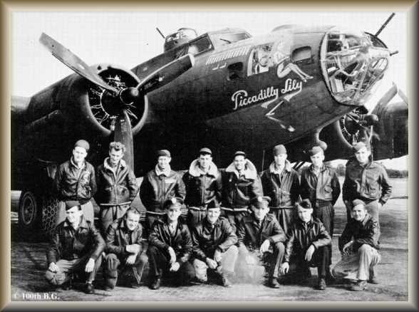 Crew B-17F-30-VE "Piccadilly Lily"
