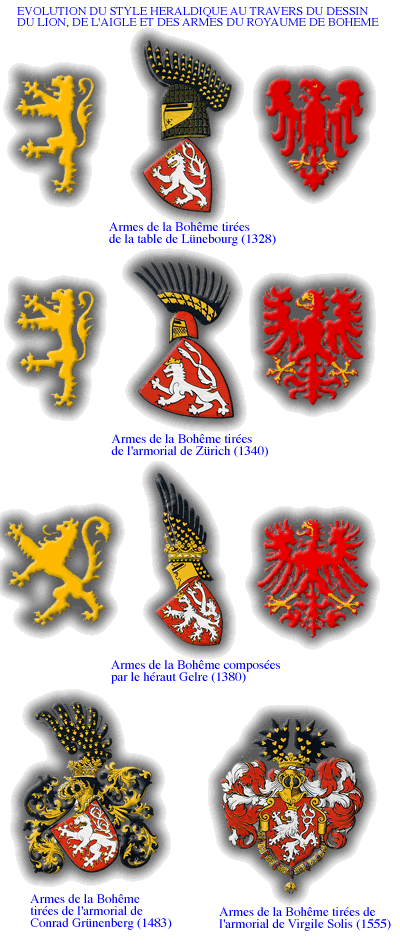 le style heraldique, armoiries de Boheme