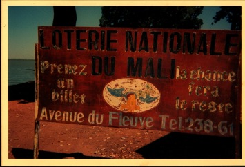Publicit pour la loterie nationale du Mali