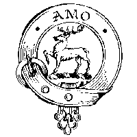 Le cerf est le symbole du clan et la devise est Amo