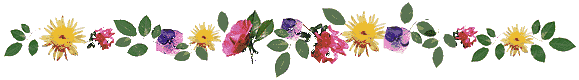 barre  avec diverses fleurs