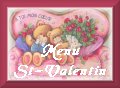 bouton ourson pour menu St-Valentin