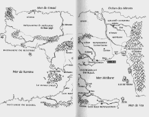 Carte des Royaumes  l'ouest du Rideau