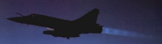 Retour tardif de patrouille pour ce Mirage 2000 C RDI lors de la guerre du Golfe