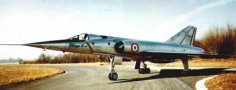 Prototype du Mirage IV sur le tarmac aprs avoir battu le record du monde de vitesse, le 19/09/1960