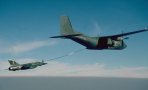 curieuse association entre un Mirage F-1 et un C-160 NG