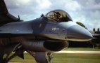 F-16 C Falcon lors d'un tactical meet en Belgique