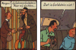 La mprise de Tintin avec Goldstein