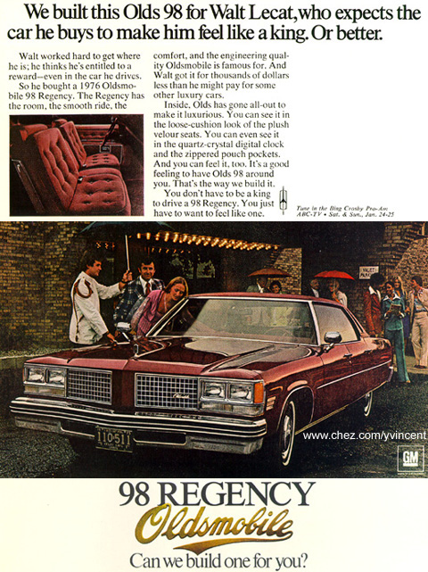 Ninety-Eight Regency (4 portes hardtop) 1976