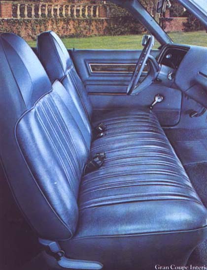 Fury Gran Coupe 1973 (intérieur)